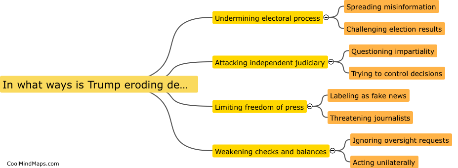 In what ways is Trump eroding democratic norms?