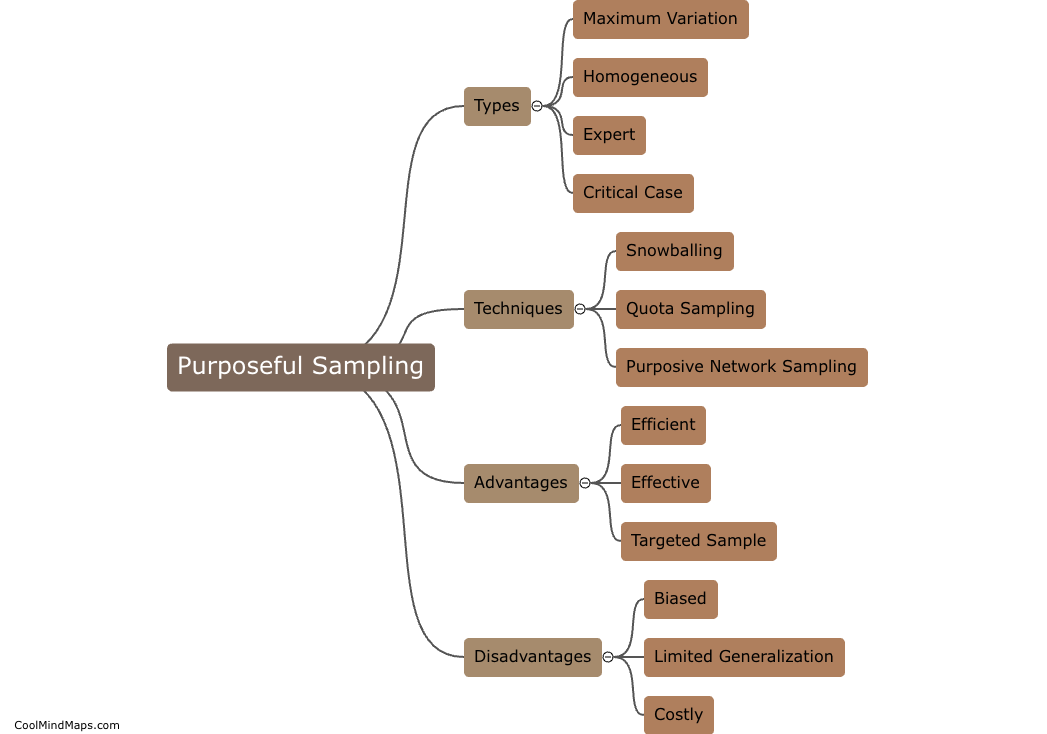 What is purposeful sampling?