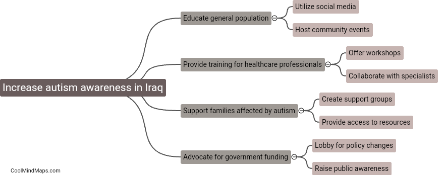 How can awareness and support for autism be increased in Iraq?