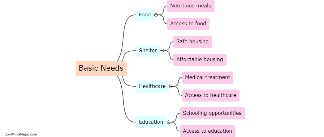 What are the primary necessities for those in poverty?