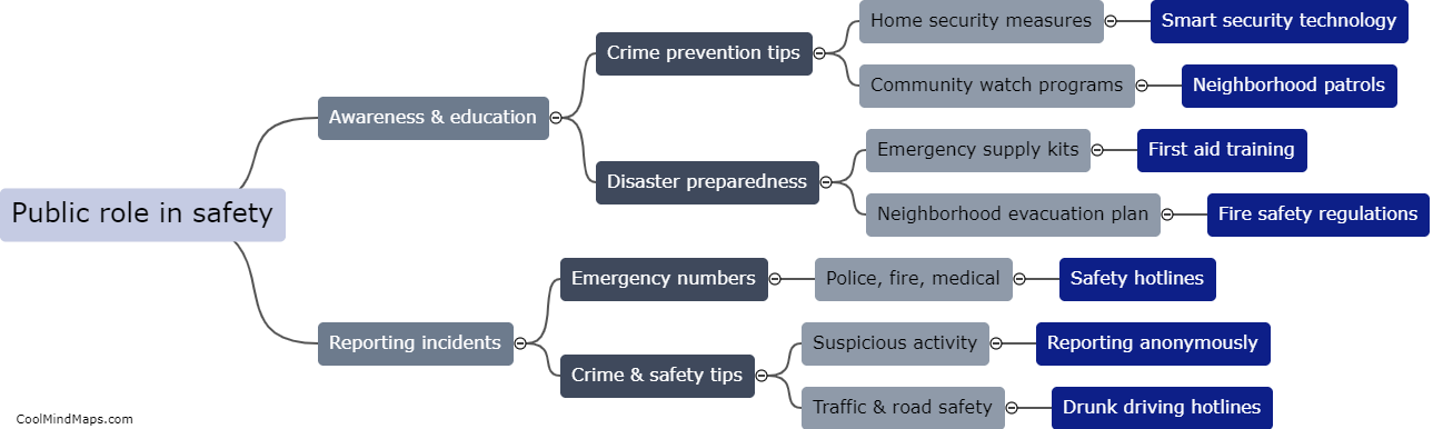 What is the role of the public in promoting public safety?