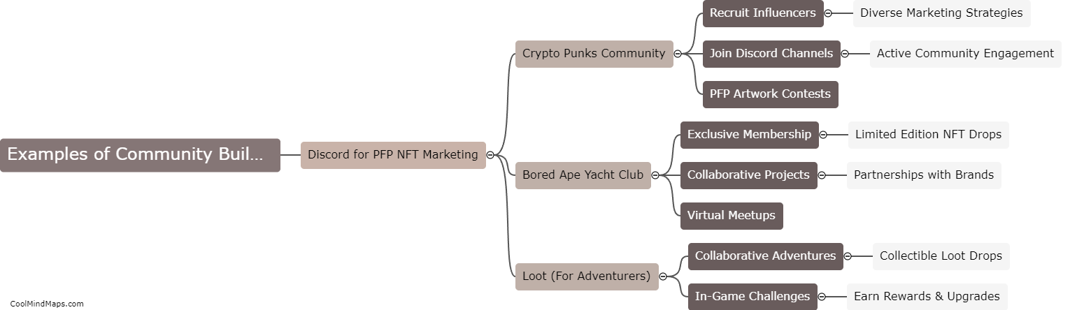 What are some successful examples of community building on Discord for PFP NFT marketing?