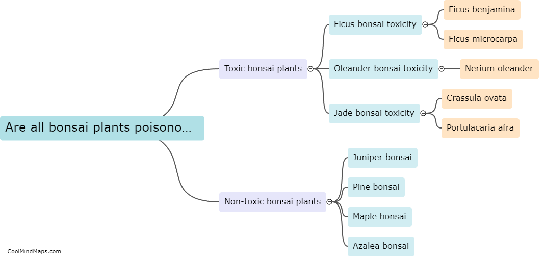 Are all bonsai plants poisonous?