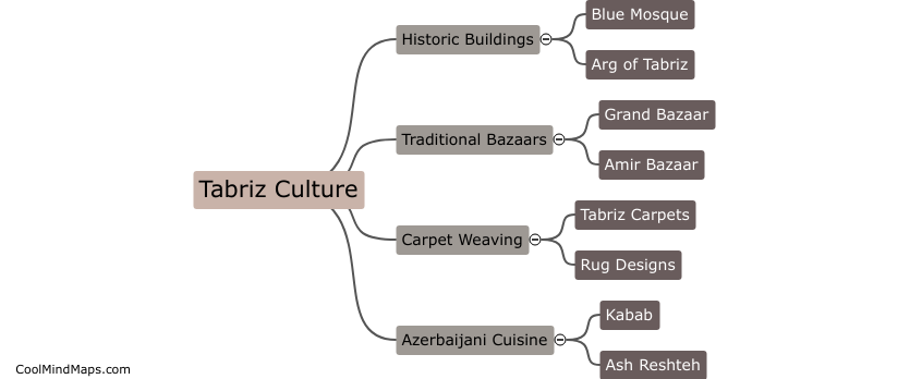 What architectural elements represent Tabriz culture?