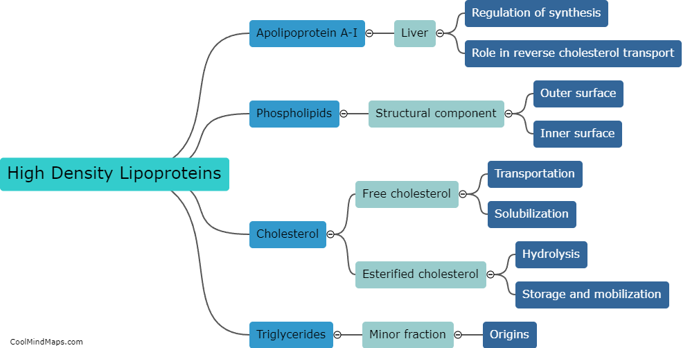What is the structure of high density lipoproteins?