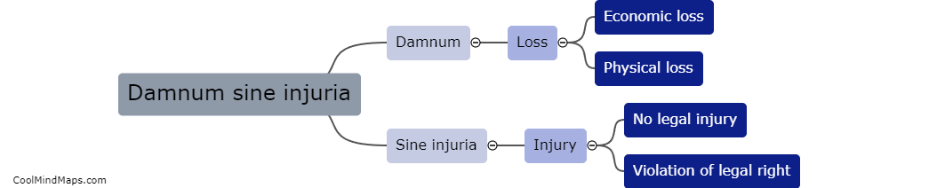 What is damnum sine injuria?
