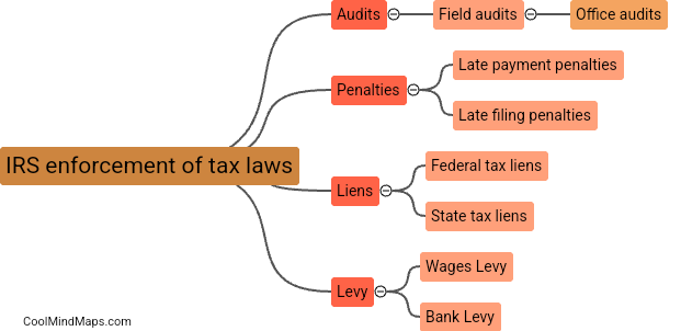 How does the IRS enforce tax laws?