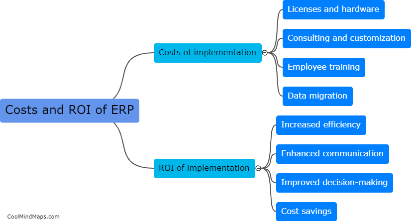 What are the costs and ROI of implementing ERP?