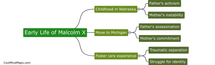What were Malcolm X's early life and upbringing like?