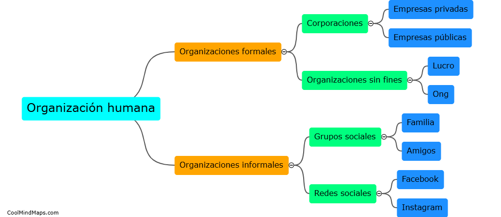 ¿Cuáles son los tipos de organización humana?