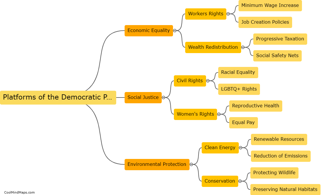 What are the platforms of the Democratic Party?