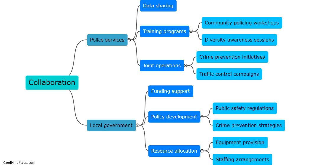 How can police services collaborate with local government?