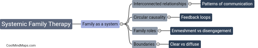 What are the key concepts in systemic family therapy?