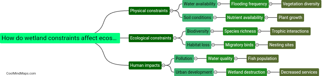 How do wetland constraints affect ecosystem services?