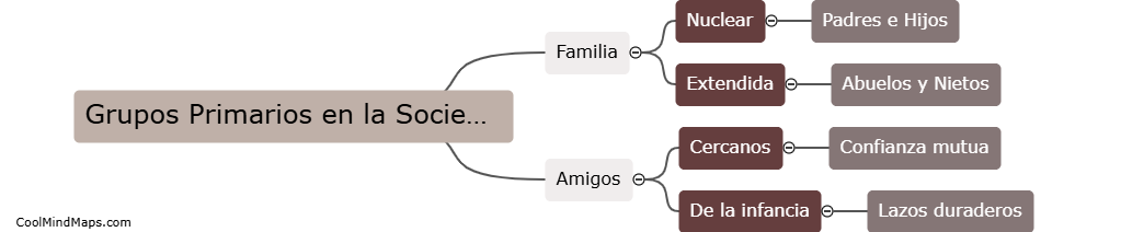 ¿Cuáles son los grupos primarios en la sociedad?