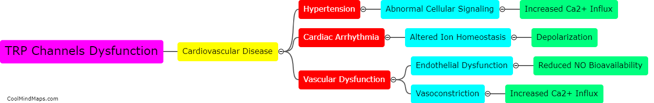 Can TRP channel dysfunction lead to cardiovascular disease?