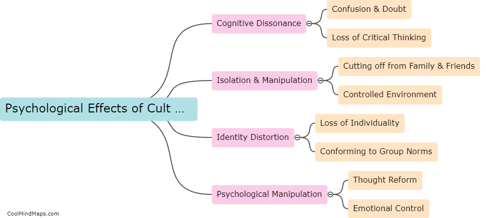What are the psychological effects of being in a cult?