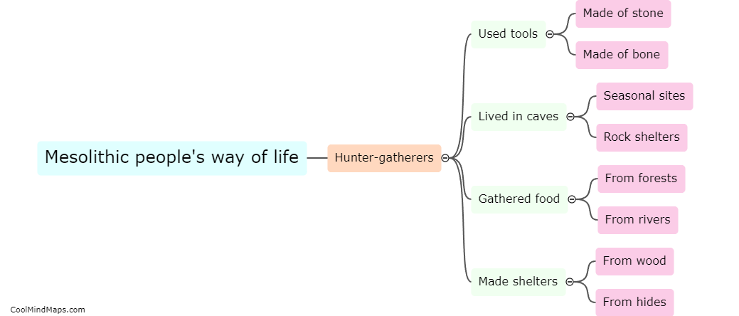 What were Mesolithic people's way of life?