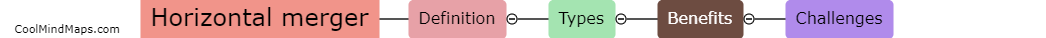 What is a horizontal merger?