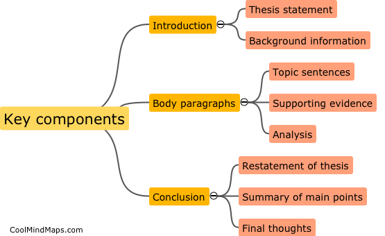 What are the key components of an essay?