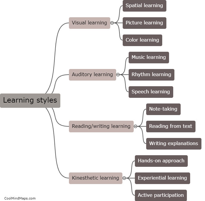 What are the different types of learning styles?