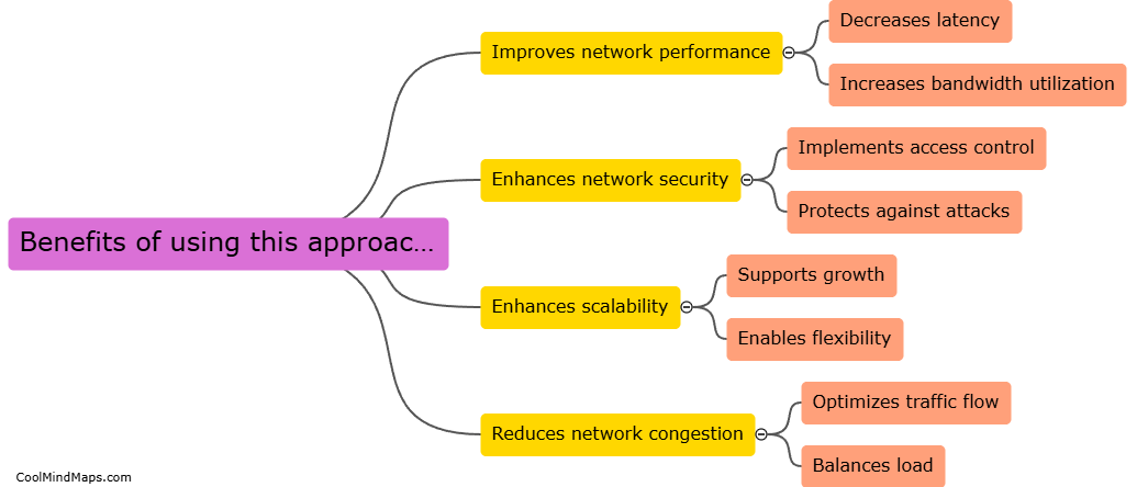 What are the benefits of using this approach for routing?