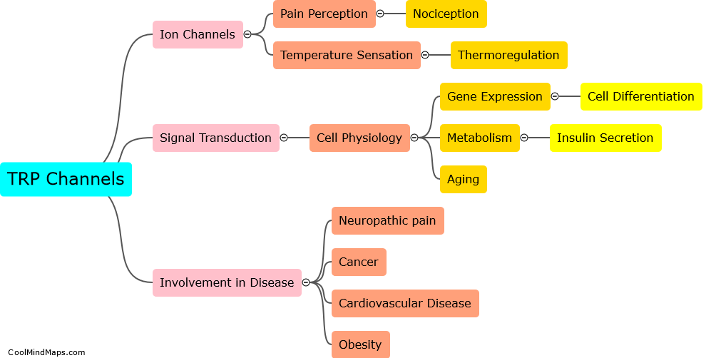 What are the roles of TRP channels in health and disease?