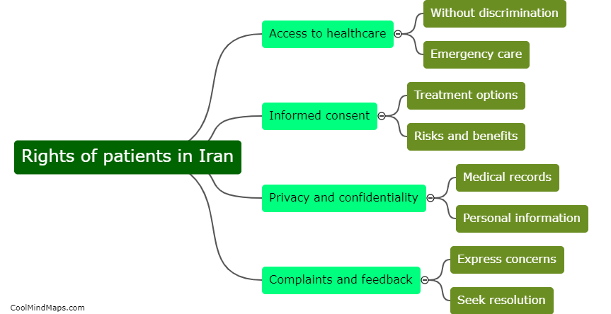 What are the rights of patients in Iran?