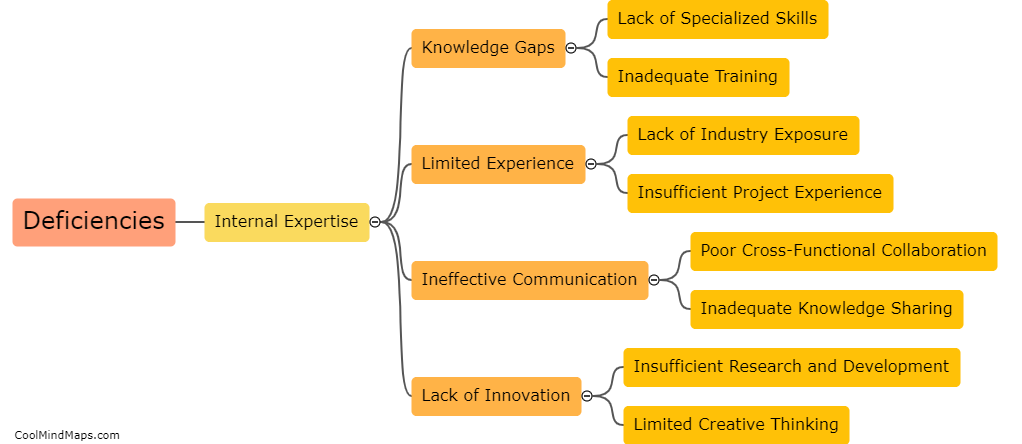 What are the deficiencies in internal expertise?