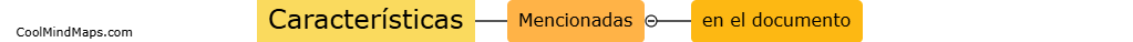 ¿Cuáles son las características mencionadas en el documento?