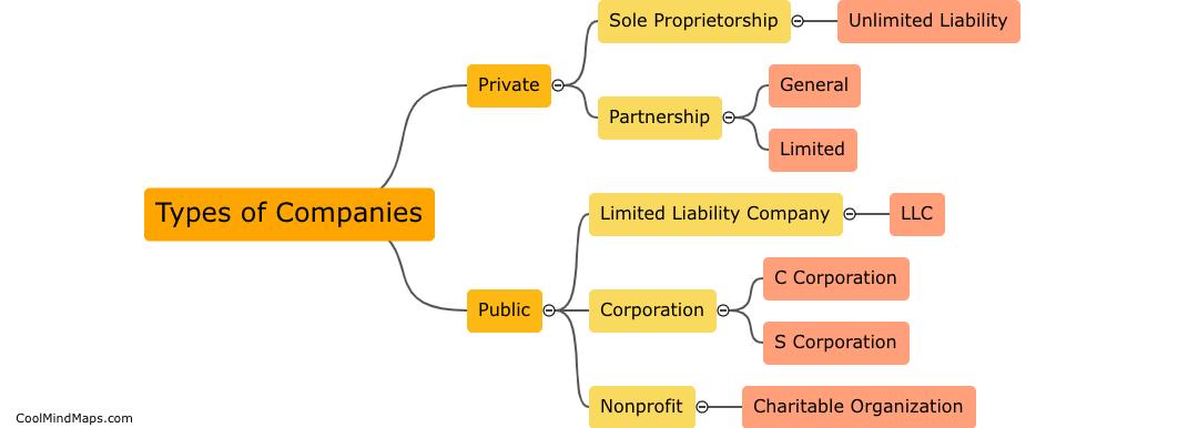 What are the types of companies?
