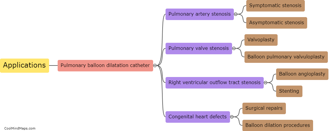 What are the applications of a single-use pulmonary balloon dilatation catheter?