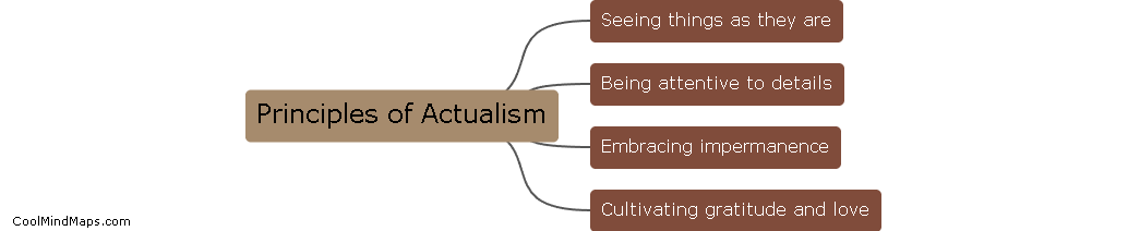 What are the key principles of actualism?