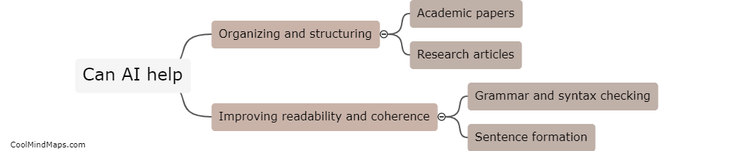 Can AI help with organizing and structuring academic papers?