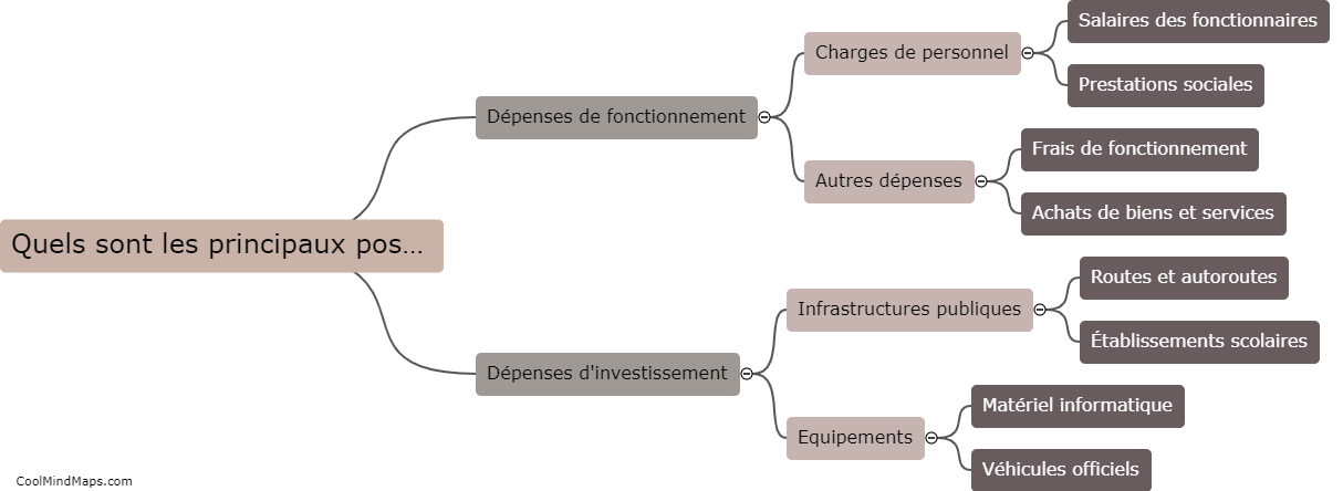 Quels sont les principaux postes de dépenses du budget de l'Etat?