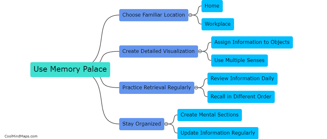 How can adults use their memory palace effectively?