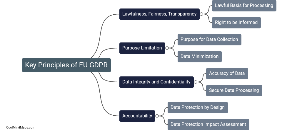 What are the key principles of the EU GDPR?