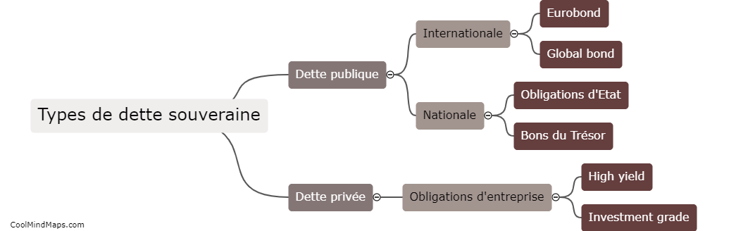 Quels sont les différents types de dette souveraine ?