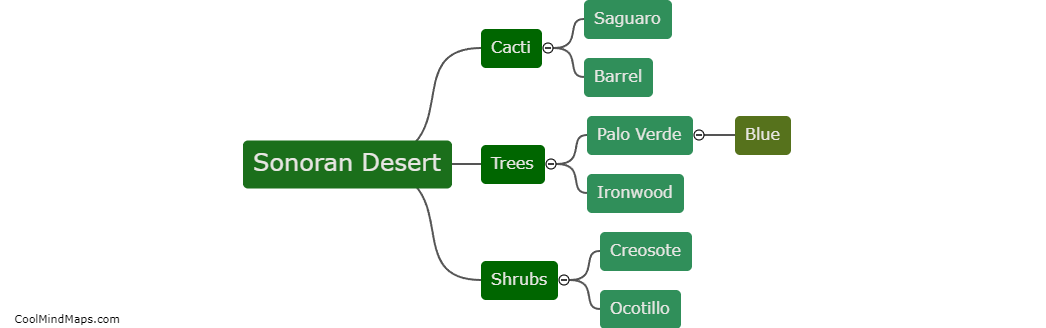 What plants are found in the Sonoran Desert?